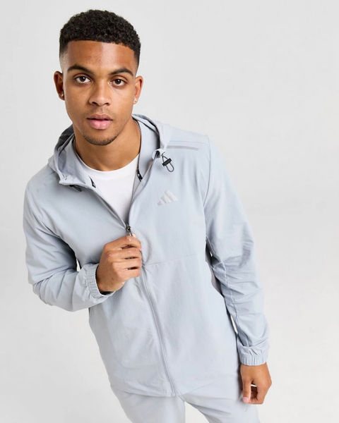 Adidas Tech Woven Full Zip Jacket Halo Silver