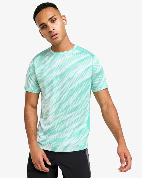 ASICS Core All Over Print T-Shirt Mint/White 