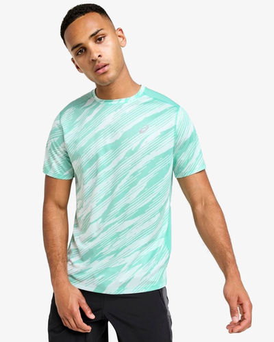 ASICS Core All Over Print T-Shirt Mint/White