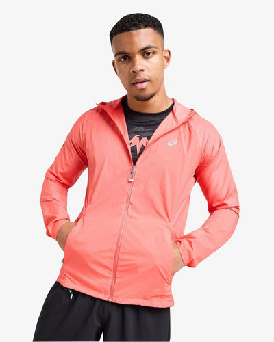 ASICS Road Packable Jacket Coral Reef