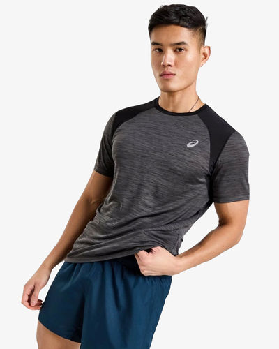 Asics Road T-Shirt Grey/Black