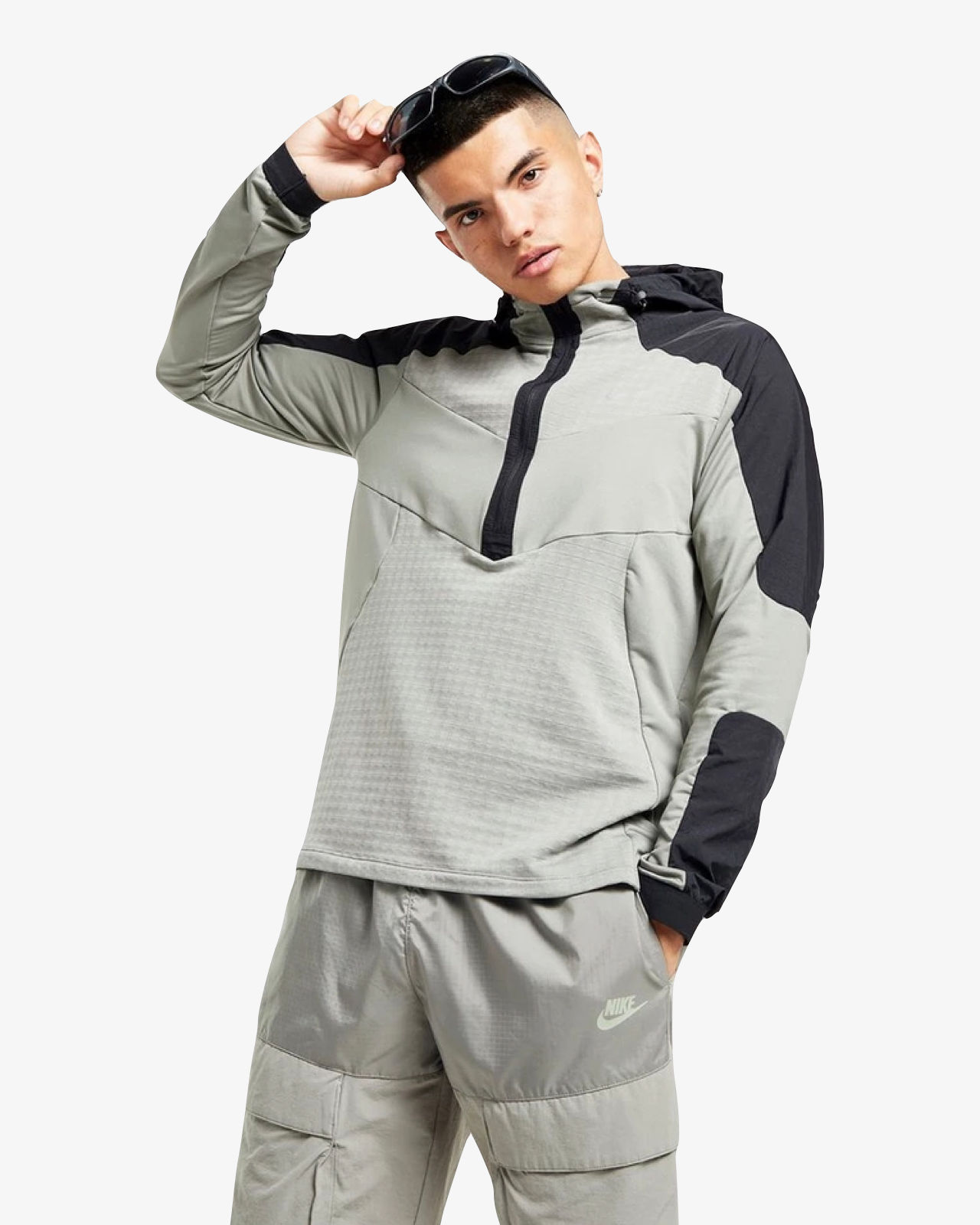 Nike 1/2 Zip Performance Hooded Jacket Black