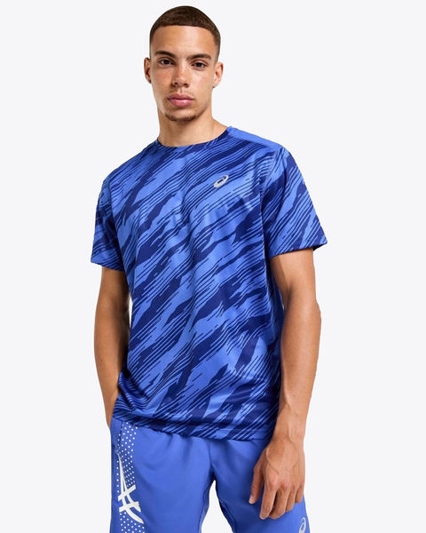 Asics Core All Over Print T-Shirt Cobalt Navy