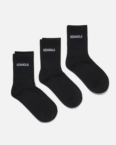 Adanola 3-Pack Socks Black