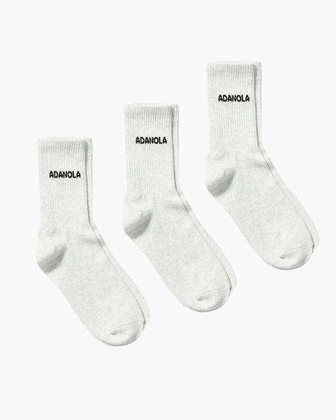 Adanola 3-Pack Socks Grey