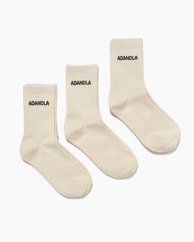 Adanola 3-Pack Socks Cream