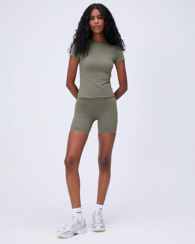 Adanola Ultimate Crop Shorts Olive Green