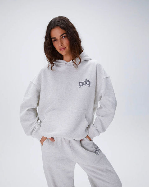 Adanola 'Performance' Oversized Hoodie Light Grey Melange