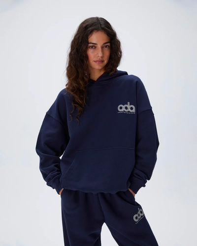 Adanola 'Performance' Oversized Hoodie Navy Blue
