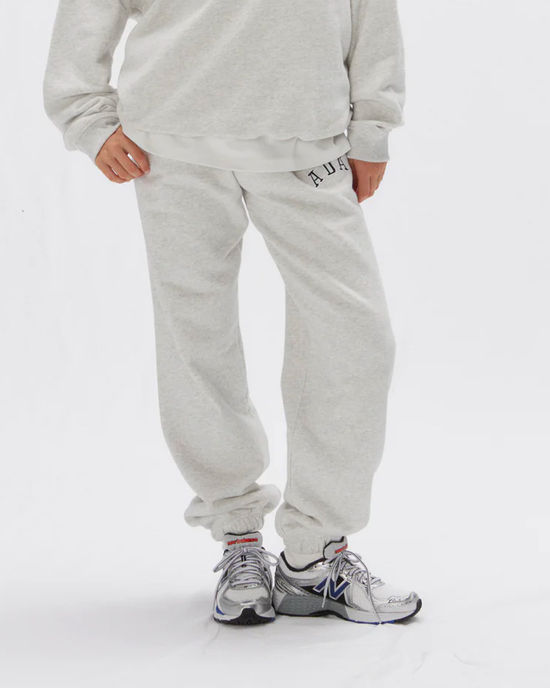 Adanola Womens Varsity Joggers Light Grey Melange