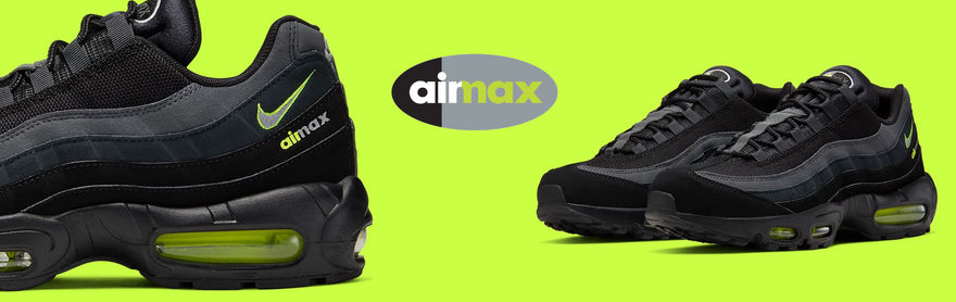 Restocking: Air Max 95 Black/Volt Retro Logo 