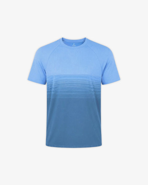 Cora Seamless Top Ocean Blue