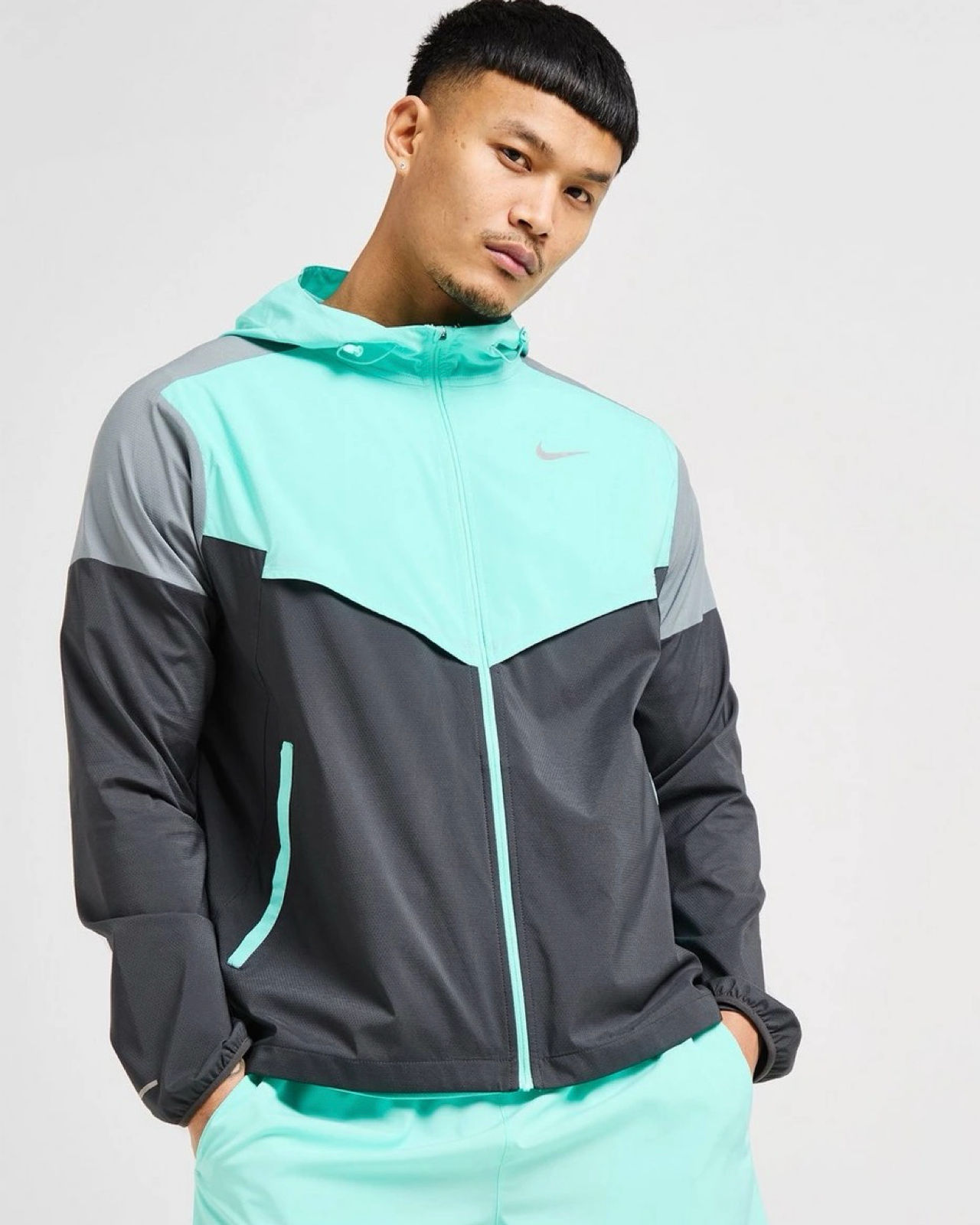 nike jacket teal