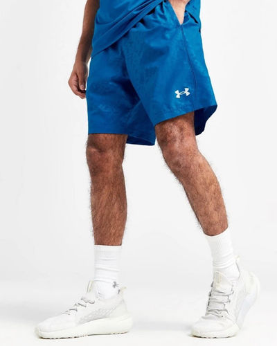 Under Armour Woven All Over Print Shorts Blue