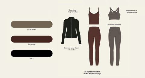 Adanola Seamless Leggings Burgundy