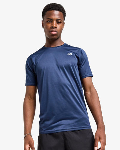 New Balance Accelerate Short Sleeve T-Shirt Navy Blue