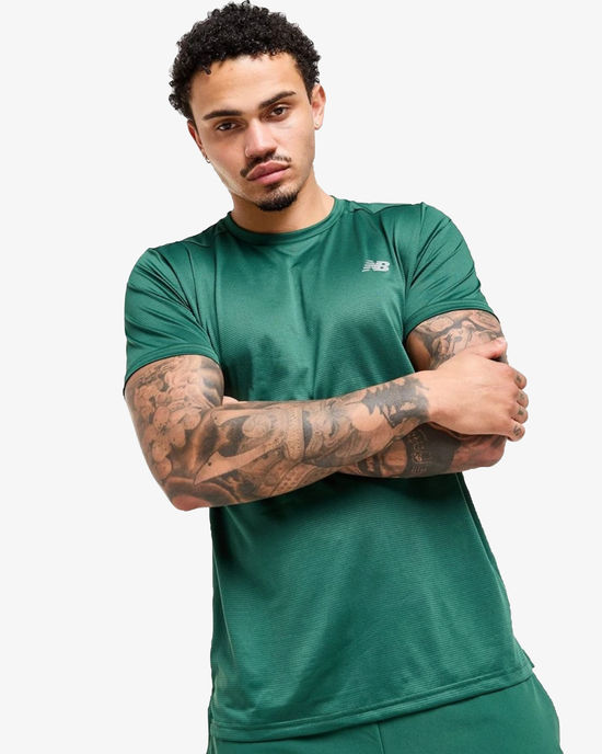New Balance Essential Run T-Shirt Green