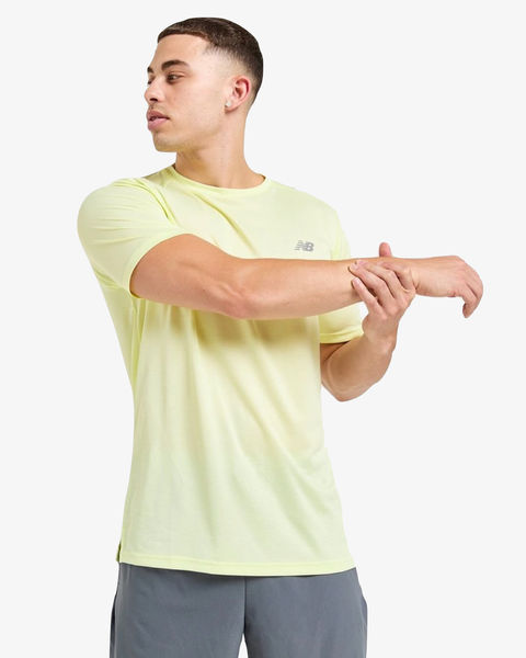 New Balance Essential Run T-Shirt Volt Yellow