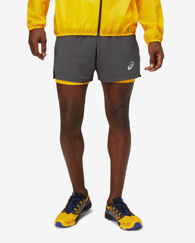 Asics Fujitrail Shorts Graphite Grey/Sunflower