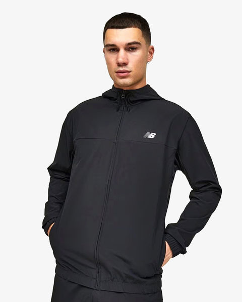 New Balance Woven Hooded Jacket Black