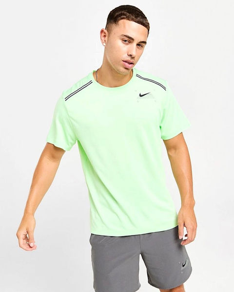 Nike Miler Grid T-Shirt Vapor Green