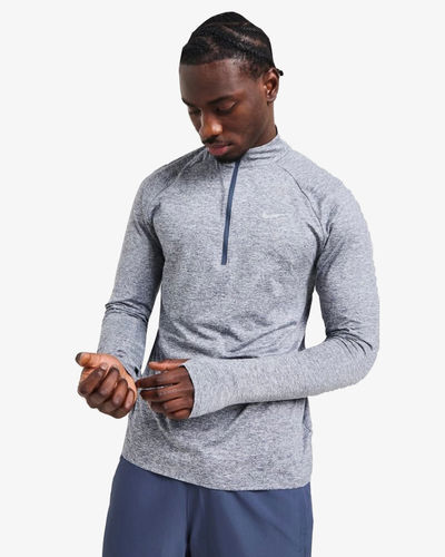 Nike Stride 1/4 Zip Top Heather Grey