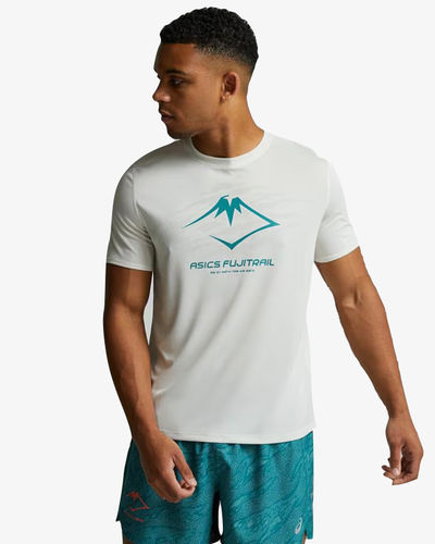 Asics Fujitrail T-Shirt Birch / Rainy lake
