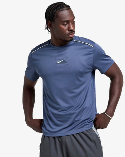 Nike Miler Grid T-Shirt Thunder Blue