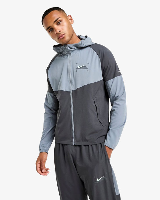 Nike Miler Grid Jacket Grey