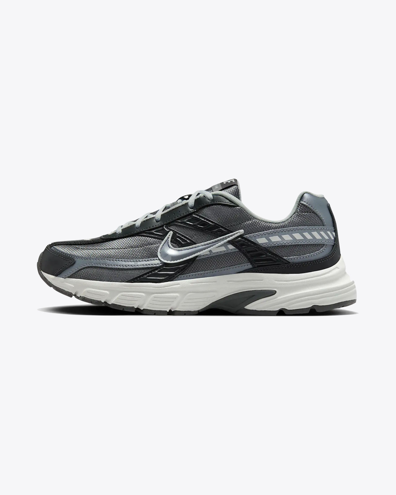 NWB Nike Initiator Men\'s Running Athletic Shoes Size 10.5 Metallic Silver White Nike Initiator Metallic Silver Red Men main image 2