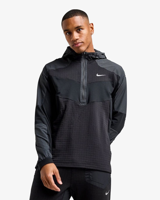 Nike 1/2 Zip Performance Hooded Jacket Black