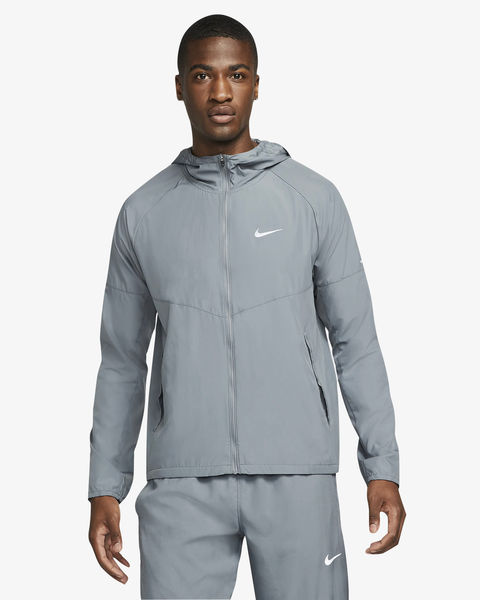 Nike Miler Men's Repel Running Jacket Smoke Grey