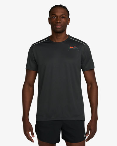 Nike Miler Grid T-Shirt Anthracite
