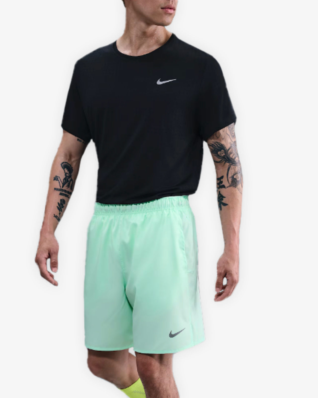 light green nike shorts
