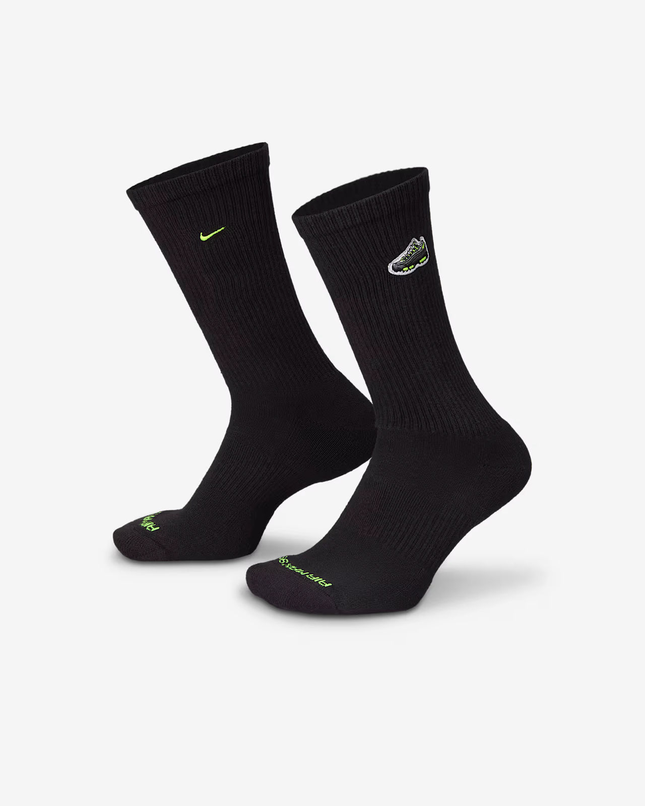 nike air max socks black