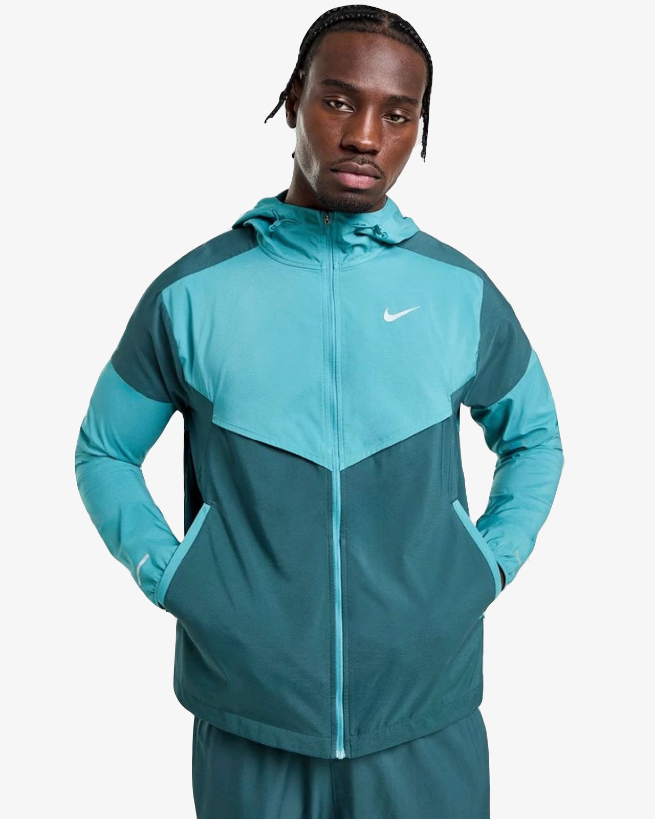 Nike Packable Windrunner Jacket Denim Turquoise