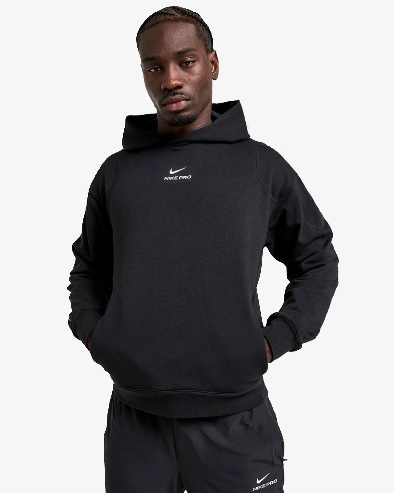 nike pro tracksuit black