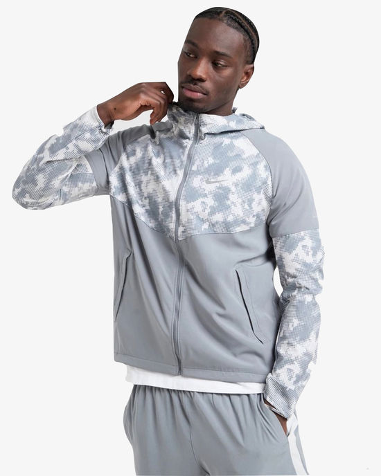 Nike Miler Repel Running Jacket Cool Grey Camo
