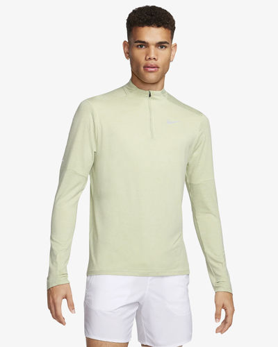 Nike Dri-FIT 1/2-zip Running Top Olive Aura/Sea Glass/Heather