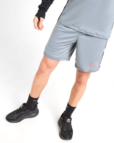 Nike Academy Shorts Grey/Bright Crimson