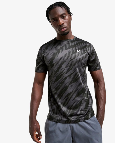 Asics Core All Over Print T-Shirt Black