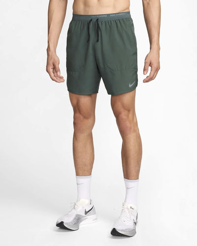 Nike Stride Running Shorts Vintage Green