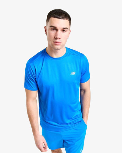 New Balance Essential Run T-Shirt Blue