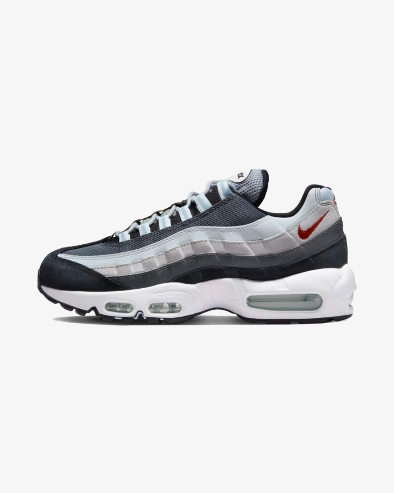 HOT Wolf Grey Air Max Grey Black White Nike Air Max 95 Wolf