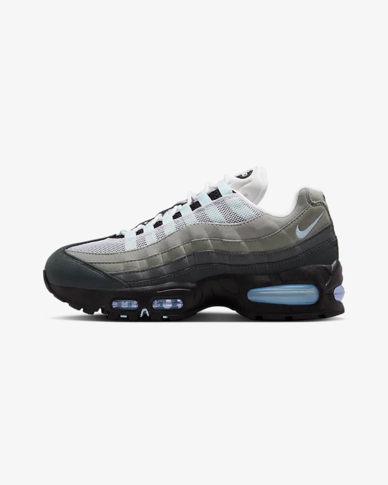 Grey And Blue Air Max 95s Nike Air Max 95 OG Blue Spark