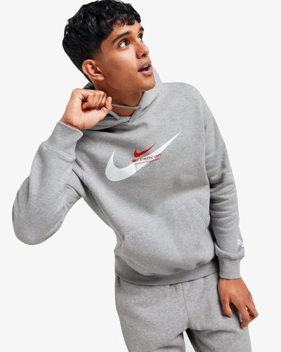 Nike Athletic Hoodie Grey/Red