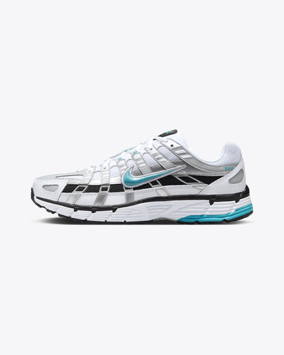 Nike P-6000 White/Metallic Silver/Black/Dusty Cactus