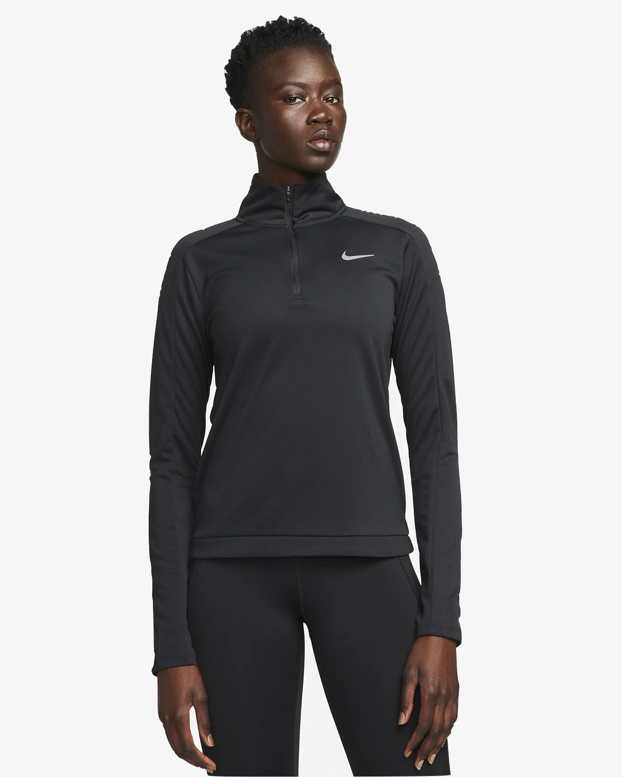 black nike half zip pullover women's