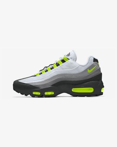 Nike Air Max 95 By You Whit/Grey/Volt