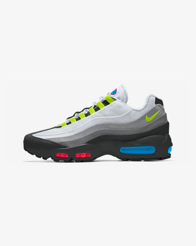 Nike Air Max 95 By You Grey/White/Yellow/Blue/Red
